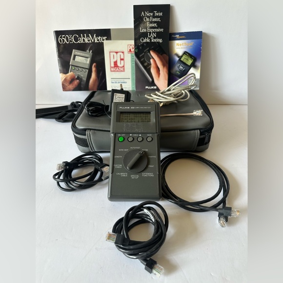 Fluke 650 LAN Cable Meter 650R Remote w/ Case Manual - Picture 13 of 13